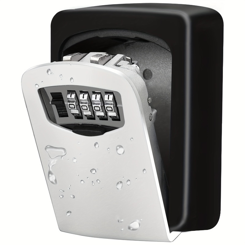 Home Security Box - Wall Mounted Combination Key Lock Box,