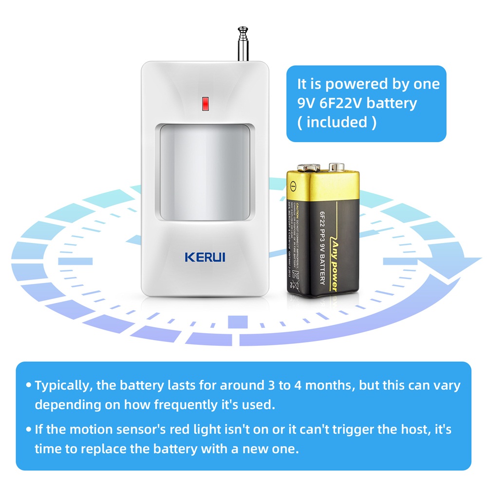 KERUI Wireless PIR Motion Sens - Sim Gsm Alarm ulasan dan harga