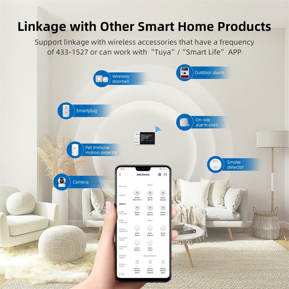 2.4G WIFI Smart GSM Alarm Syst - Sim Gsm Alarm ulasan dan harga