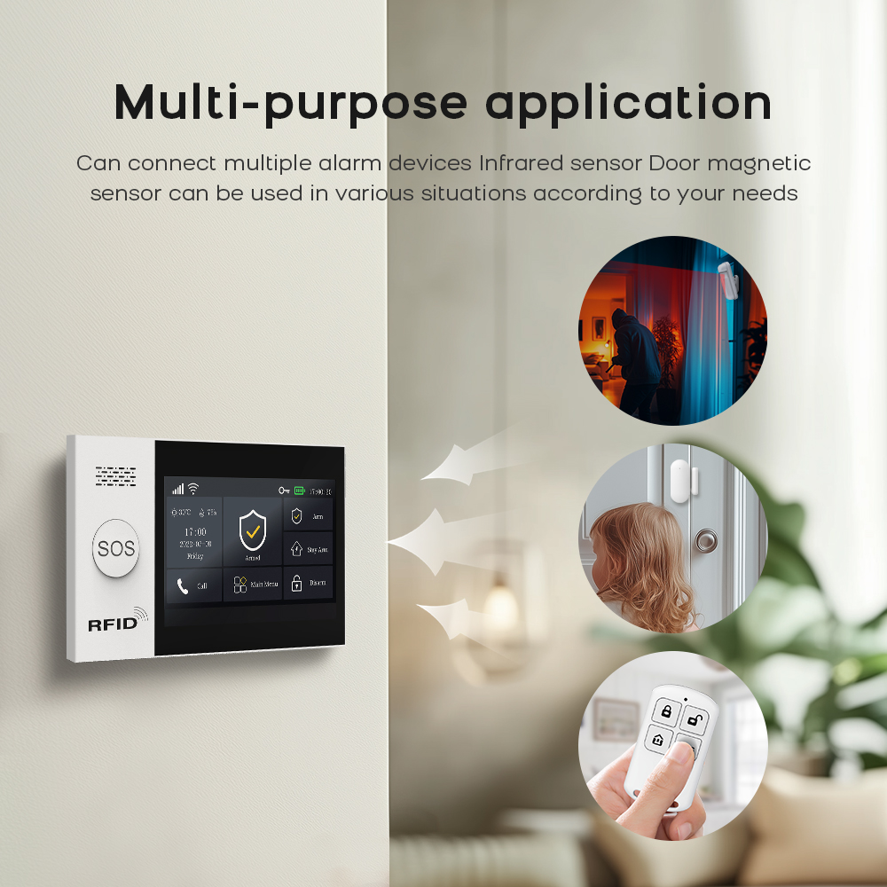 PG-107 Tuya Wireless Home WIFI - Sim Gsm Alarm ulasan dan harga