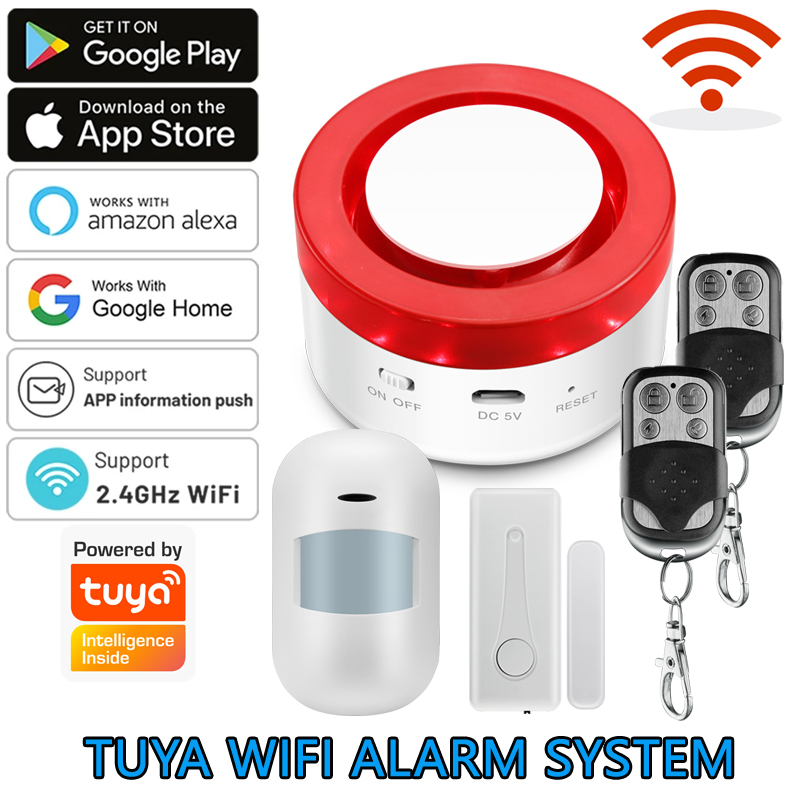 WiFi Tuya Home Alarm System 12 - Sim Gsm Alarm ulasan dan harga
