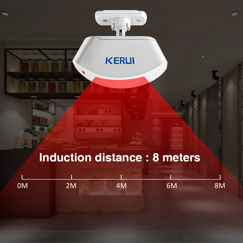 KERUI Wireless Curtain Infrare - Sim Gsm Alarm ulasan dan harga
