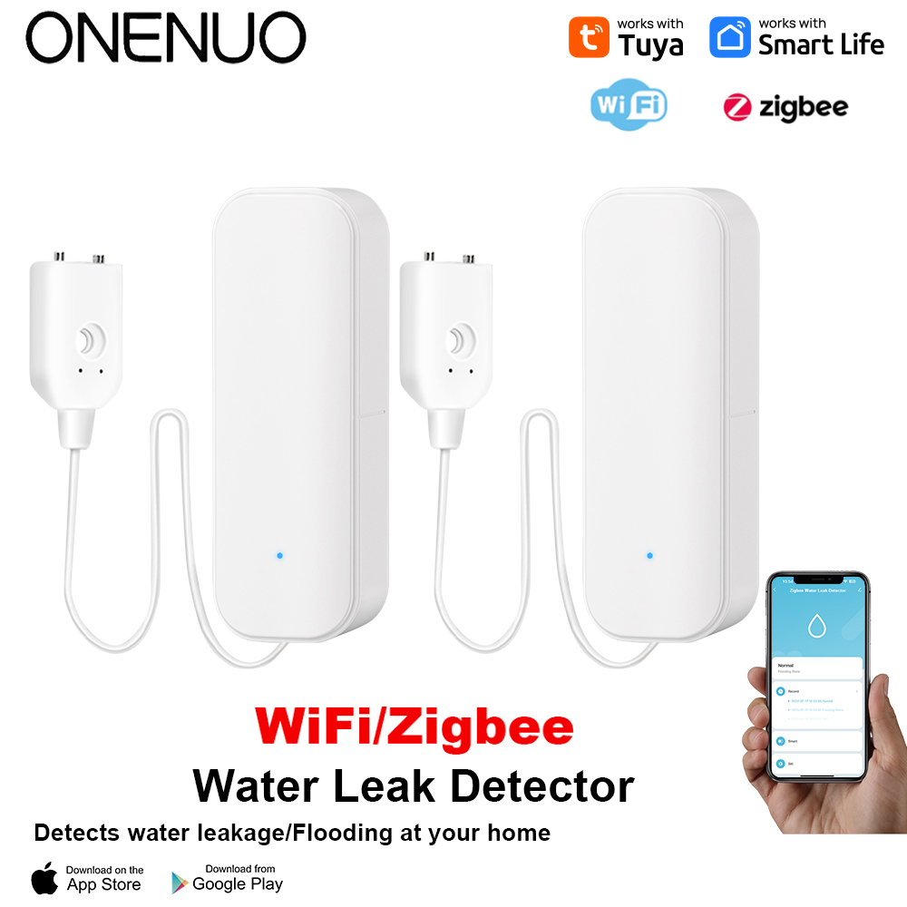WiFi/Zigbee Water Sensor Tuya  - Sim Gsm Alarm ulasan dan harga