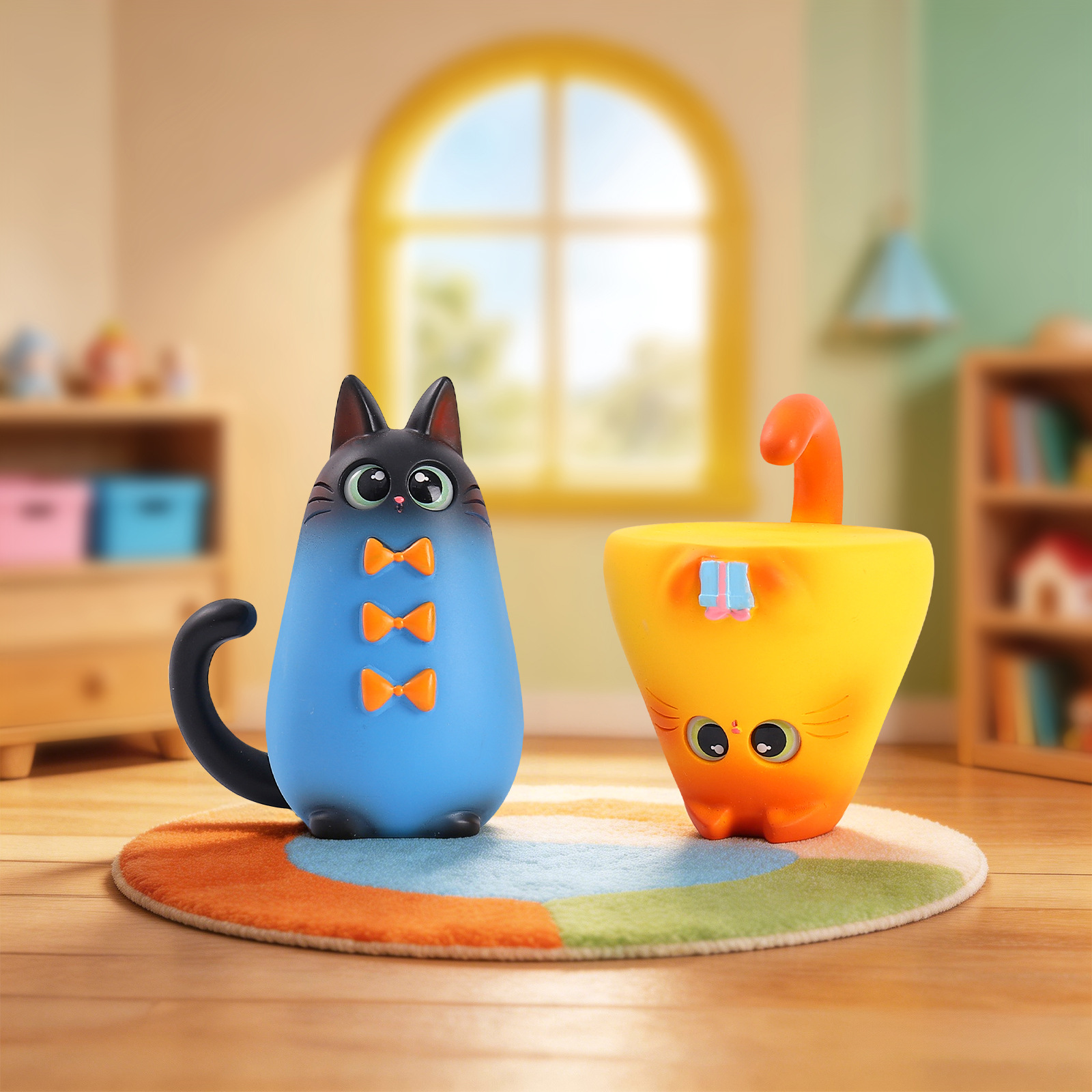 Blind Box Cat Figurine Resin C - Home Security Items ulasan dan harga