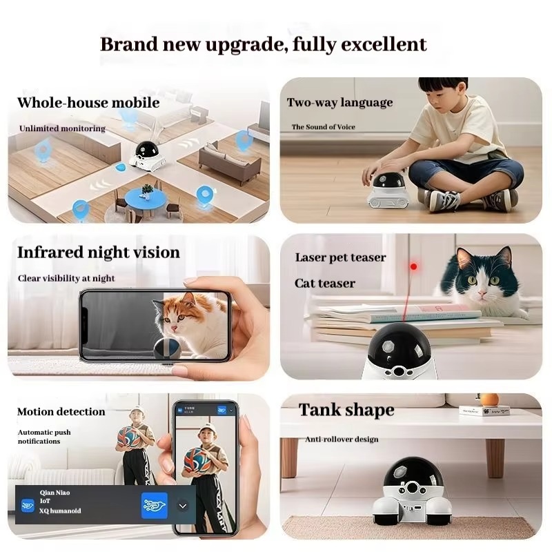 New Smart Pet Robot WiFi Home  - Home Security Robots ulasan dan harga