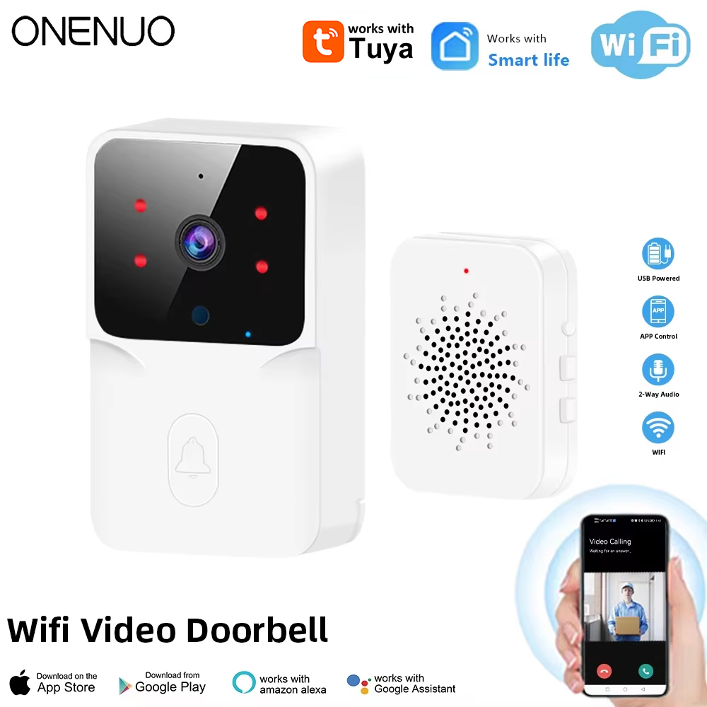 Tuya WiFi Video Doorbell Wirel - Home Security Front Door Camera ulasan dan harga